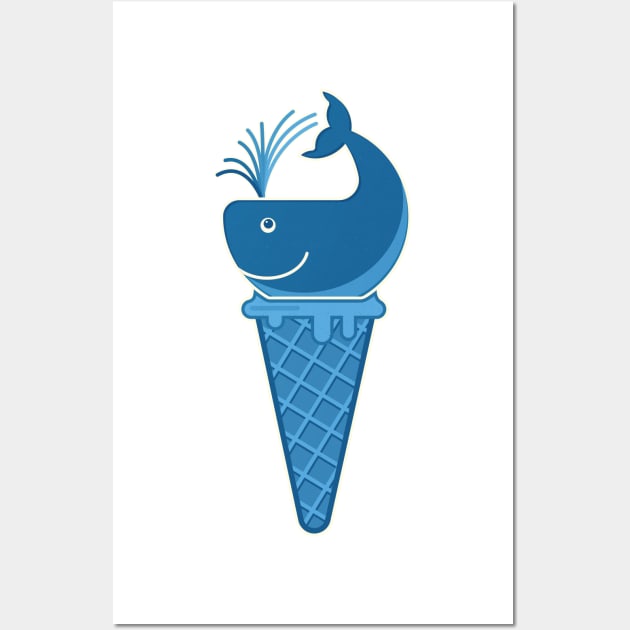 The whale of an ice cream Wall Art by FunawayHit